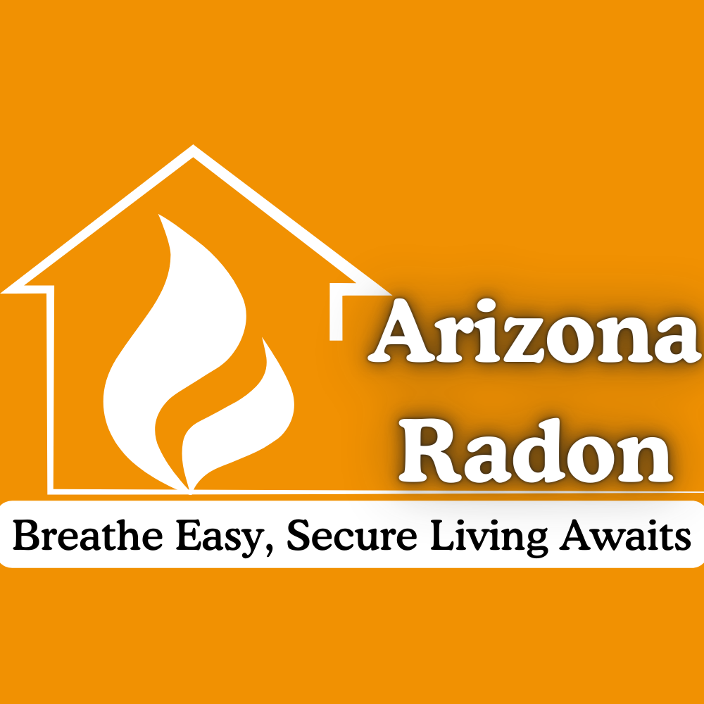 Arizona Radon Logo. An Arizona symbol for radon testing and mitigation. Breathe easy when you mitigate your home for radon.