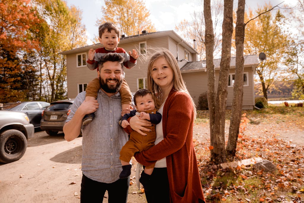 Photo of Family Smiling Because their home is mitigated for radon